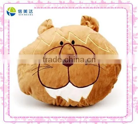 Brown animal hand warmer stuffed toy