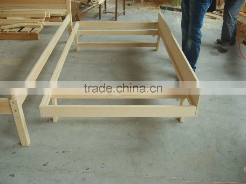Modern quality solid pine wood box bed designs for sofa bed