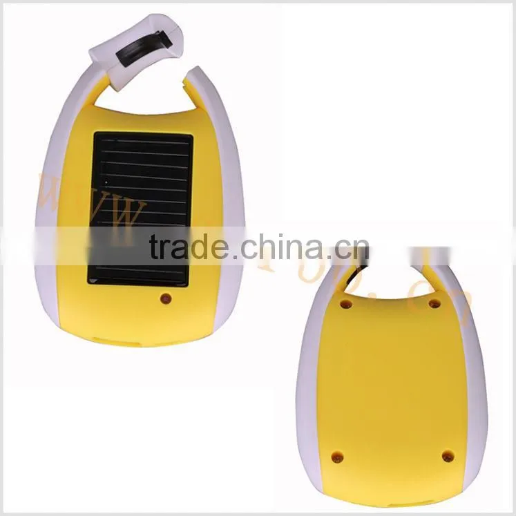 Solar Carabina Power Bank with Solar LED Flashlight for Mobile Phone Charger