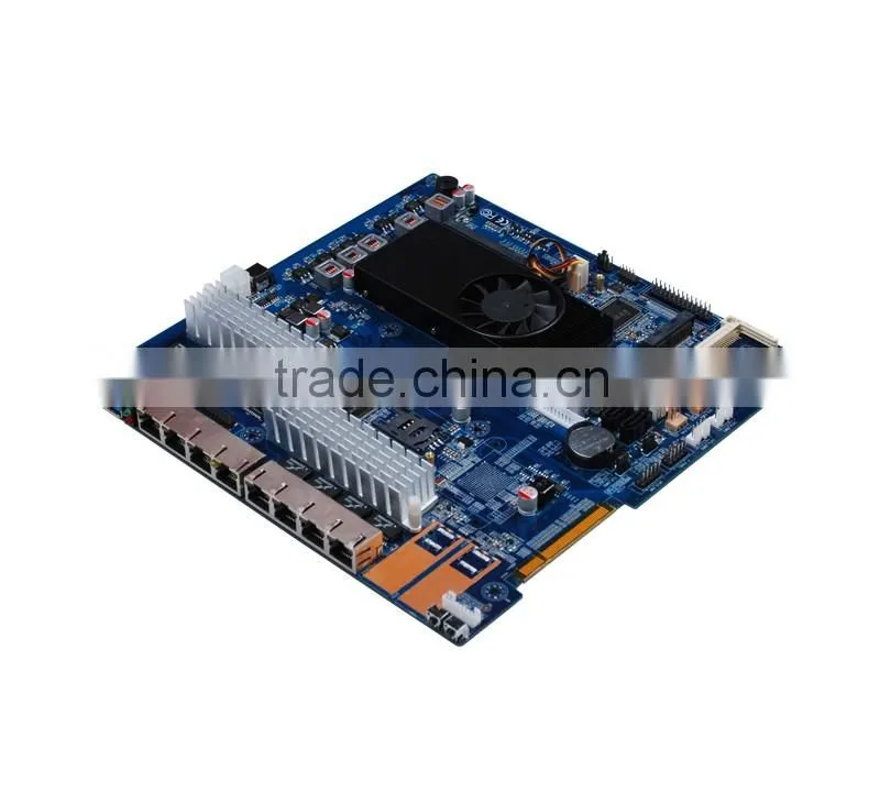 Intel C1037U 8 LAN network security firewall motherboard