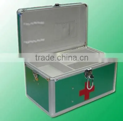Durable first aid aluminum kit/medical aluminum case
