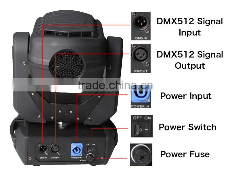 4*25w Infrared Remote LED Beam Uplight