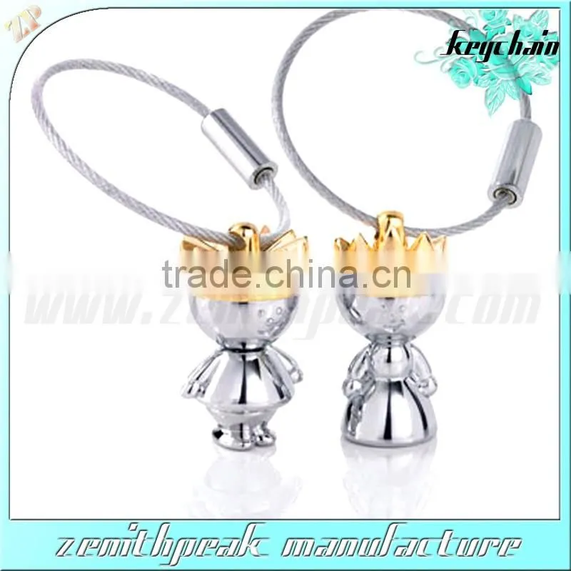 Good quality hard enamel cat keychain custom metal
