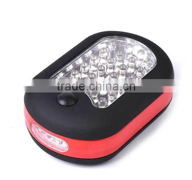Magnetic 27 led working light,24+3 portable led work light