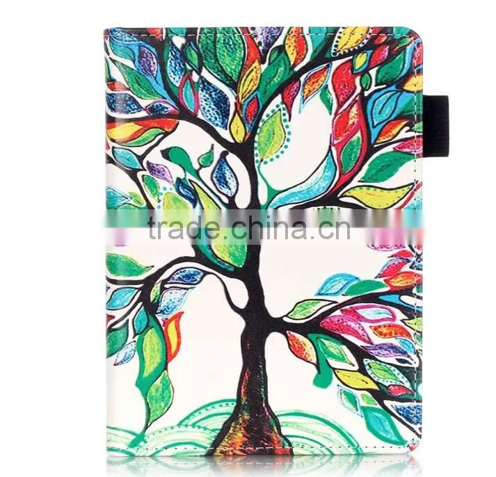 Exactly Fit Custom Printing Leather Case for 2016 New Kindle e-Reader, OEM Leather Case for e-Reader New Kindle 2016