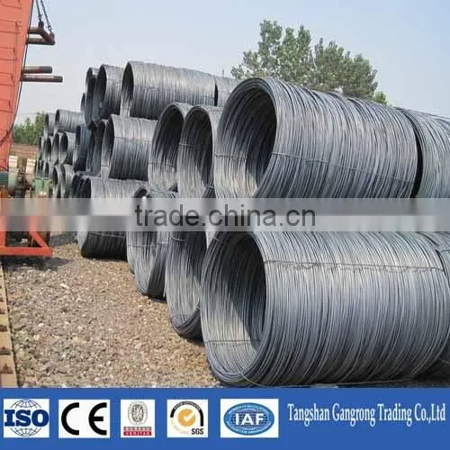 Tangshan low carbon steel wire rod galvanized steel wire rod