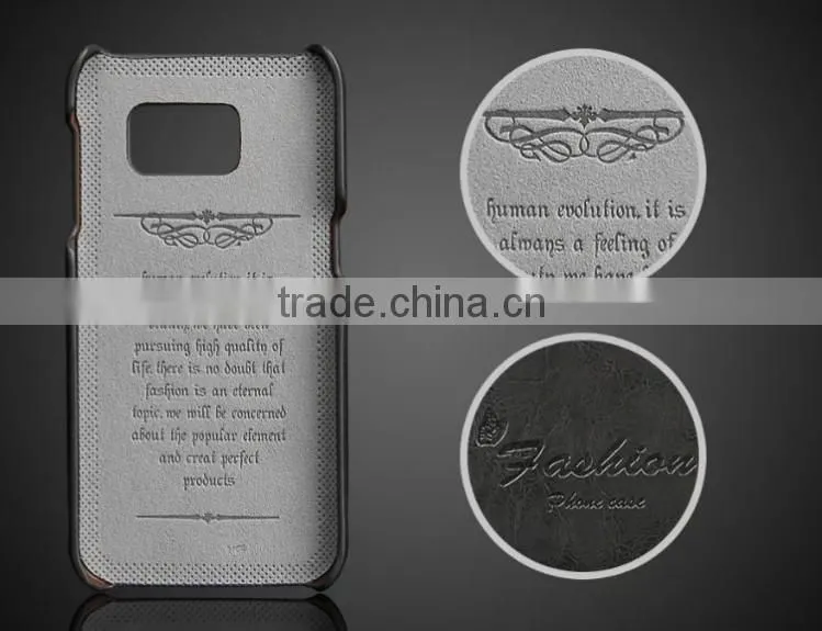 High Quality Oil-wax Leather Case with Card Slot Leather Back Cover Cases For Samsung Galaxy S7 / Galaxy S7 Edge