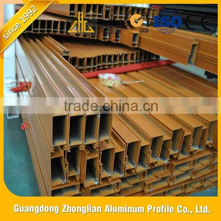 coating 6063 aluminium profile to make doors and windows