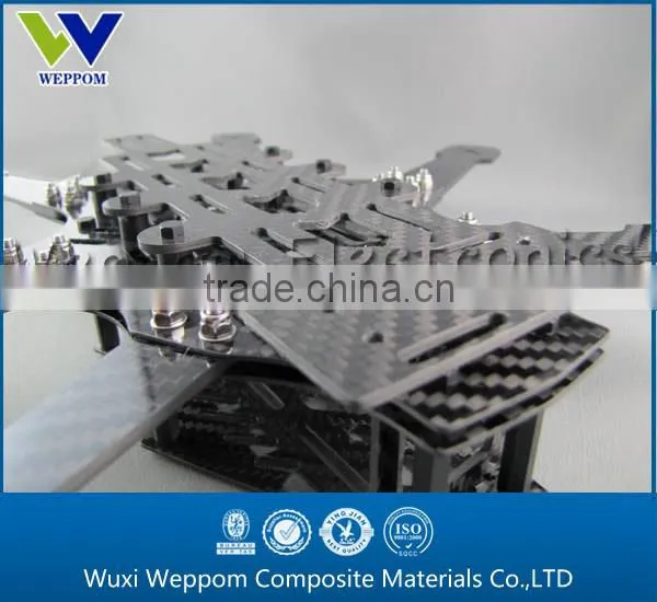 CNC cutting carbon fiber parts for RC helicopter