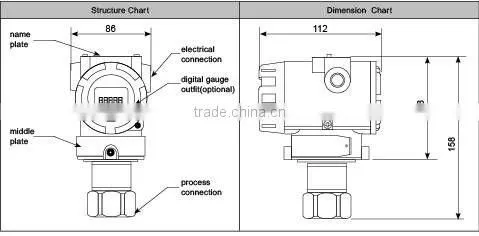 RP61 smart pressure transmitter