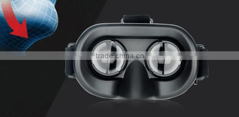 2016 New style ABS Plastic VR box 2.0 bluetooth gamepad 3D glasses virtual reality headset