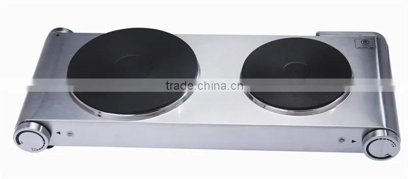 Stainless steel housing double cooking machine electric hot plate cooker for sale