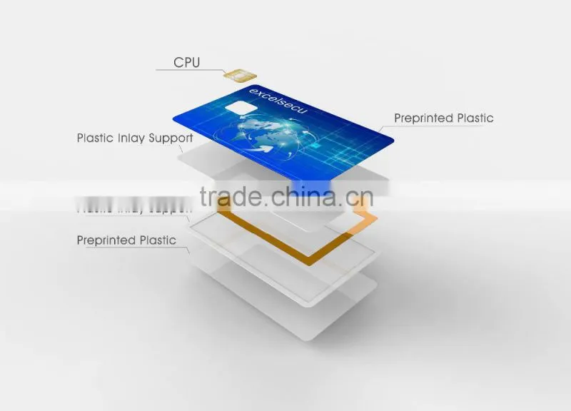 Security shenzhen chip one time password smart card with display