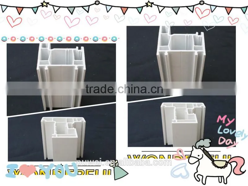 u-shaped pvc plastic profile, china pvc profile, plastic pvc profile , upvc profile for pvc casement window and door