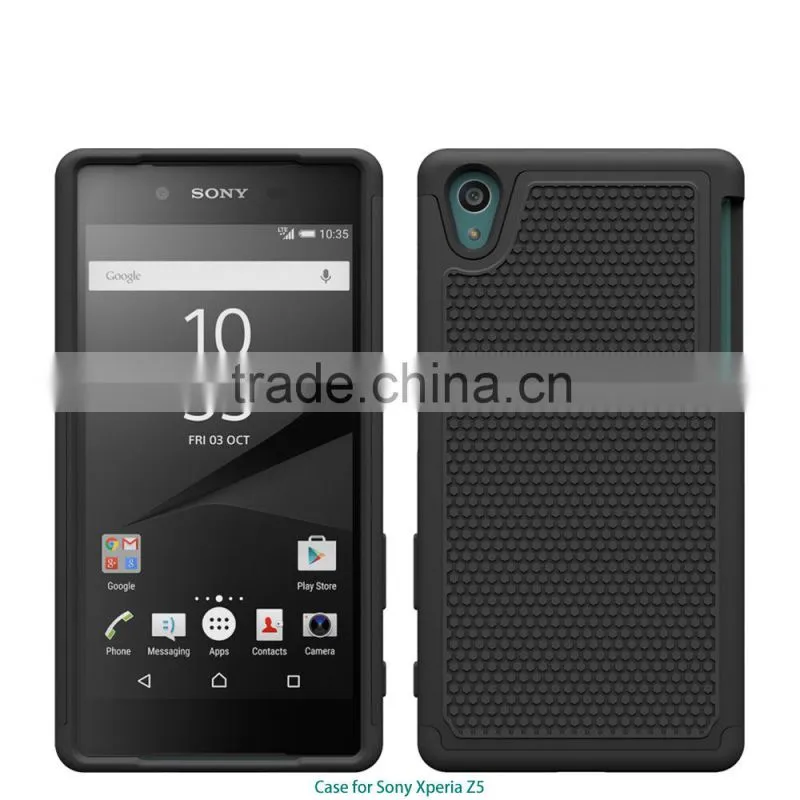 New arrival Football texture rugged silicone pc back cover protective case moblie phone case for sony xperia z5 alibaba china