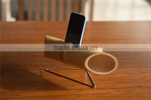 Natural speaker mobile phone case loud bamboo speaker
