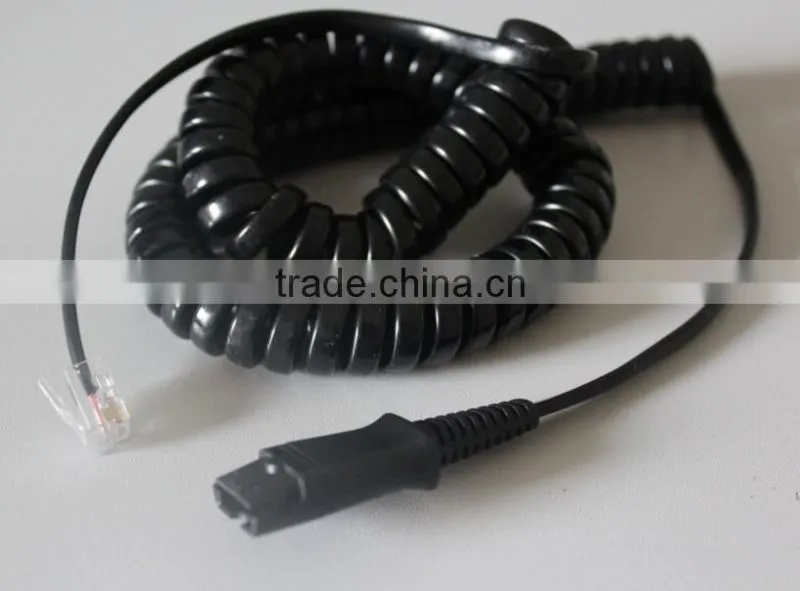 Call center headset with rj11/rj9/usb plug, QD optional(OEM/ODM)