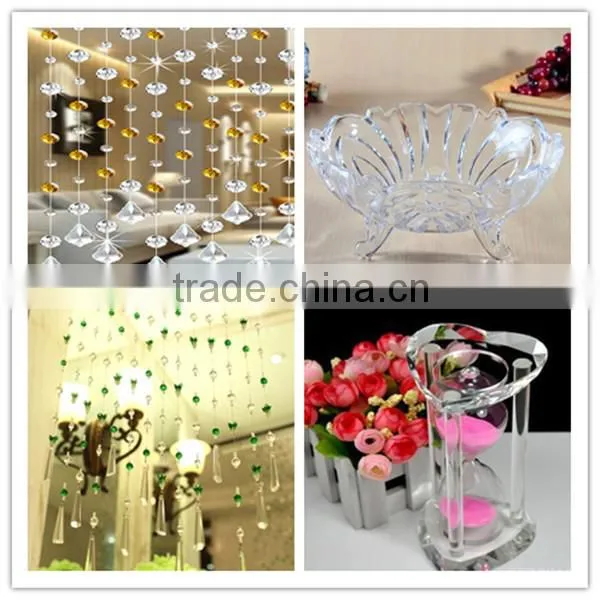 Unique design iceberg shape crystal clock,glass clock with black base