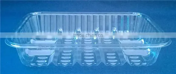 supermarket consumable item PET tray for