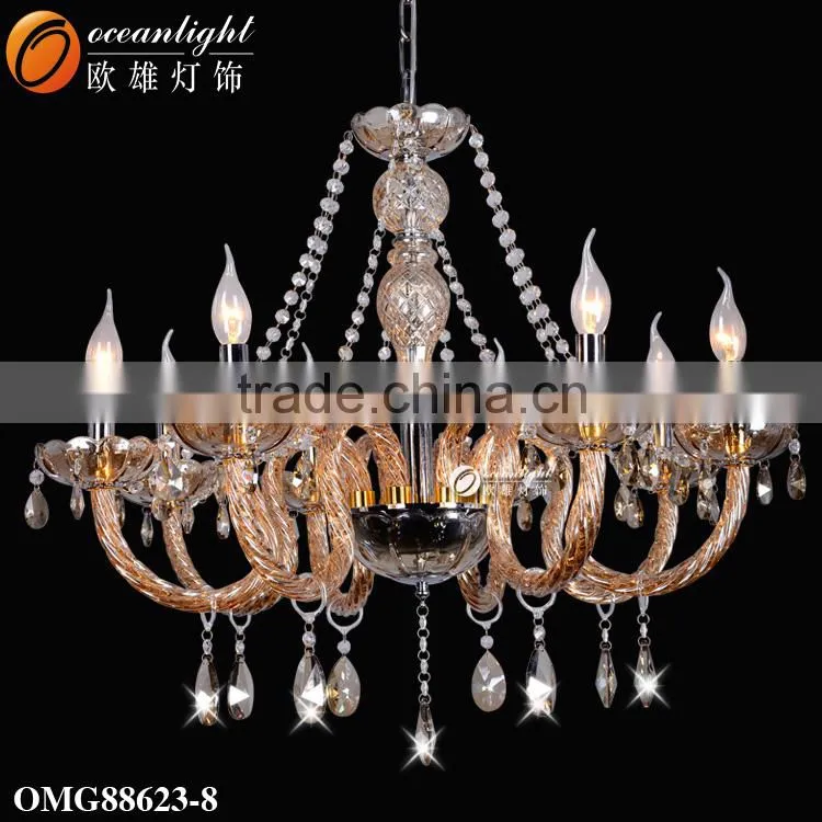 White Elegant Chandelier Candle Chandelier Decorative Indoor Lights OMG88626-6W
