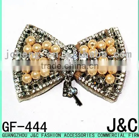 2015 the most fashionable rhinestone stone shoe bow
