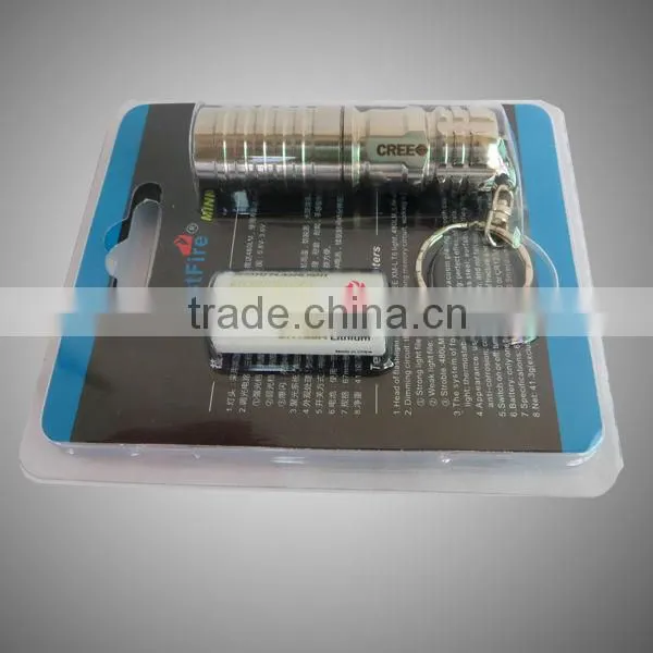 TrustFire CREE XM-L T6 LED 1000lm aluminumled flashlight keychain lighting(CR123a/16340 rechargeable battery)