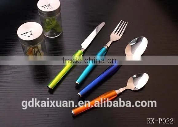 PS Plastic Handle Stainless Steel Cutlery