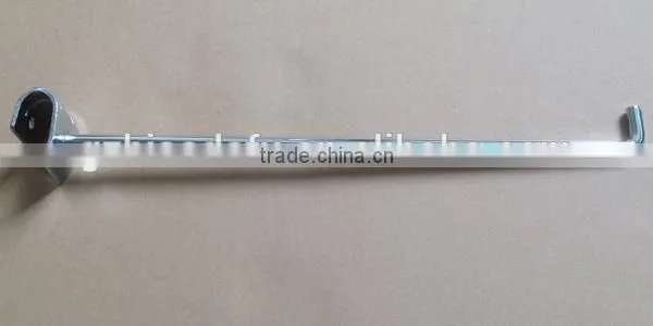 Metal chrome 15x30 oval tube crossbar hanging display hook