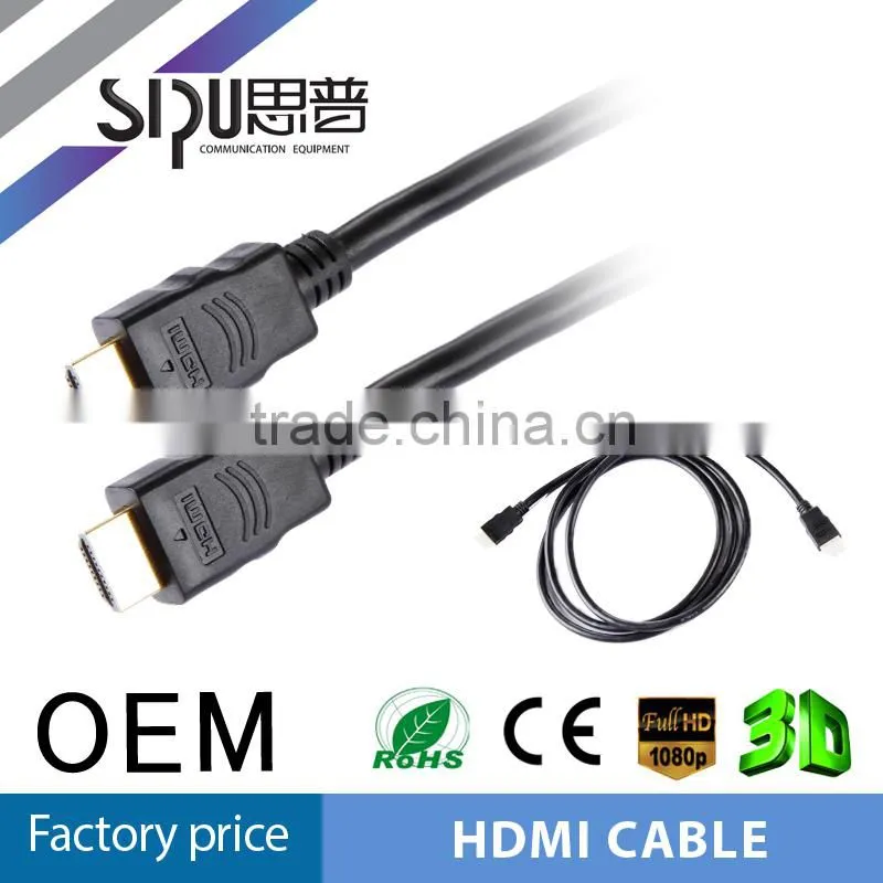 SIPU micro HDMI cable, HDMI to micro HDMI cable, male to male, HD support 1080p,3D, 4K*2K, gold plated, 1m, 1.8m, 2m, 5m, up to