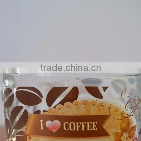 Glass mug for coffee drinking glass mug for Christamas