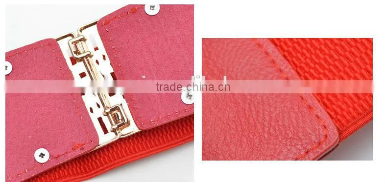 sexy wide waist belt gold metal waist belt for lady