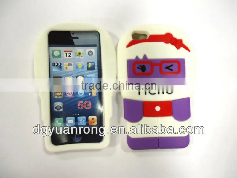 silicon case for phone, cute animal fashion silicone phone case