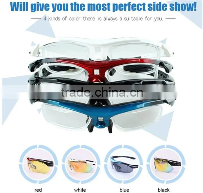 Professional Polarized Outdoor Sunglasses Sports Glasses XQ-100 Goggles Eyewear UV 400 With 5 Lens