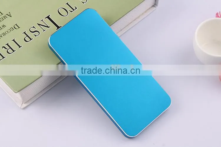 ultra thin aluminium alloy power bank 6000mah smartphone shape