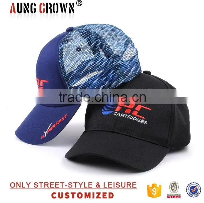 6 panel custom adjustable sports baseball caps