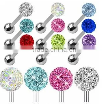 The straight barbell tounge rings tongue piercing jewelry