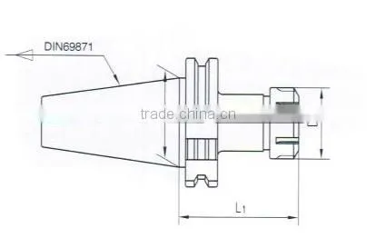 DIN69871 ER Collet Chucks