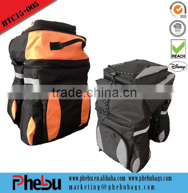 Two in One Waterproof Big Capacity Bike/Bicycle Saddle Pannier bag