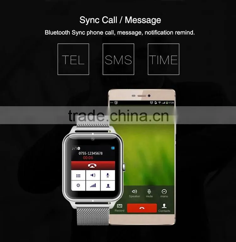 Cheap V8 bluetooth smart android watch phone