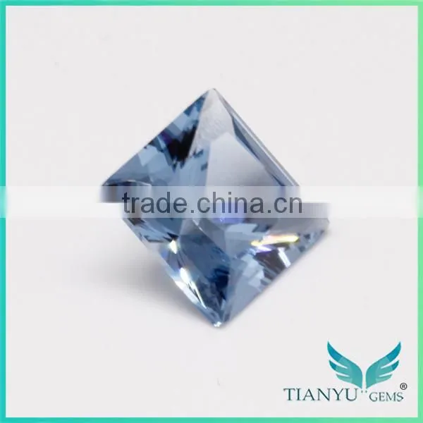 Wuzhou Gems Gemstones Processing Loose Synthetic Aquamarine Spinel Rough
