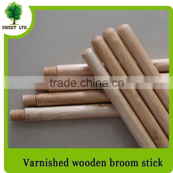 2016 Manufacturer varnished shovel handles smooth surface wooden mop handle for garden tools