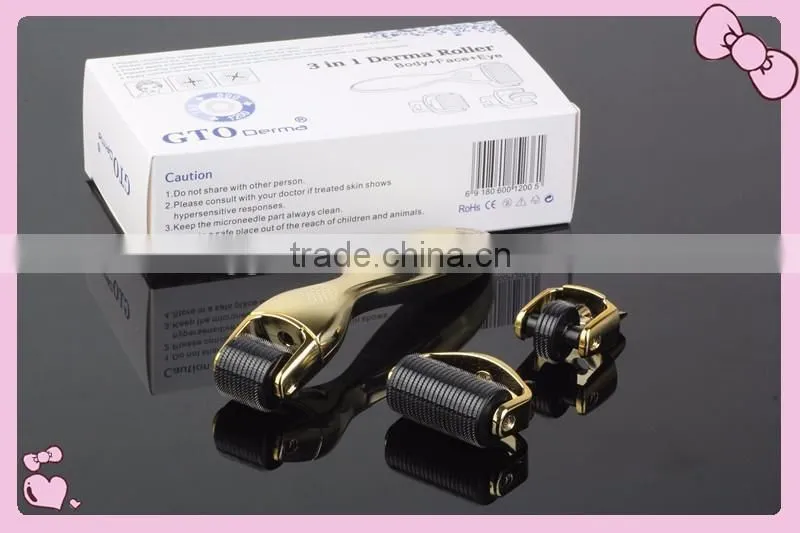 Popular 3 in 1 derma roller with 180 / 600/ 1200 needles (CE approval)