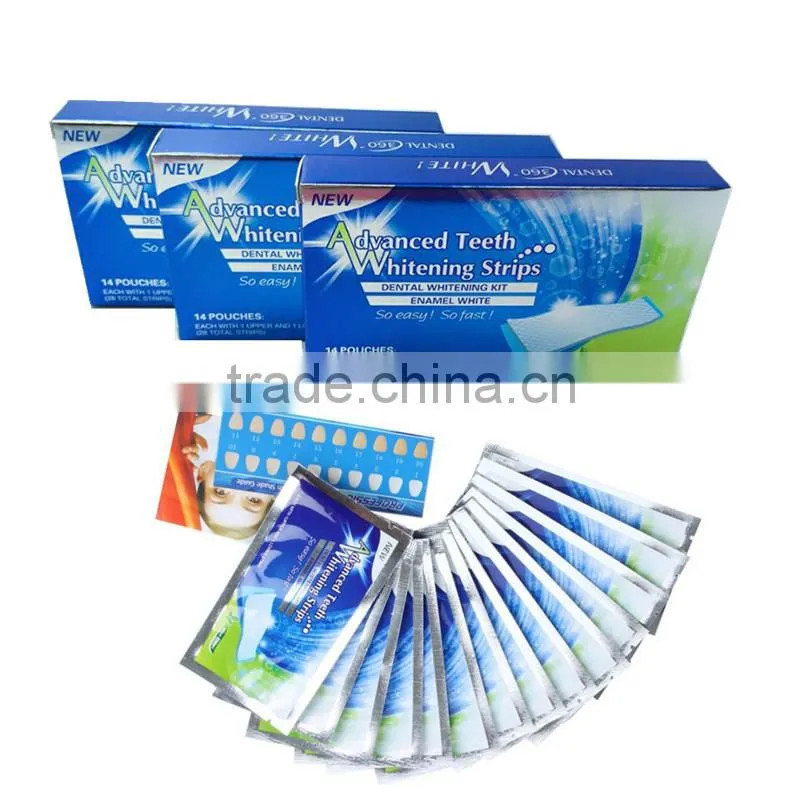 Professional Teeth Whitening Strips tooth white Gel Strips Home use bleach