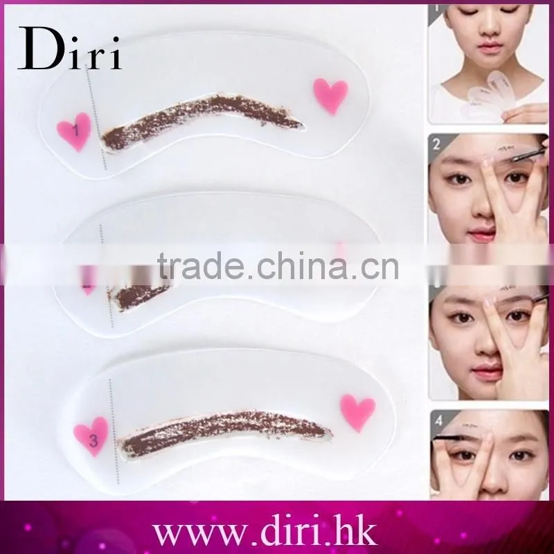 China Factory Plastic DIY Shaping Eyebrow Template, Eyebrow Shape Stencil, Makeup Grooming Tool