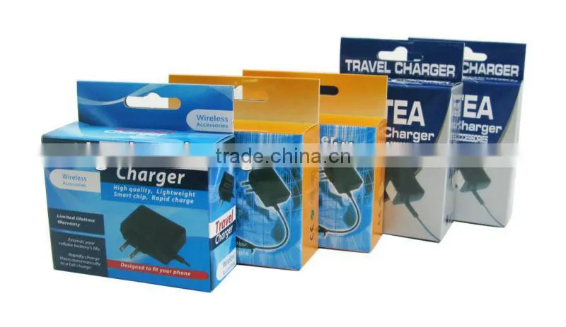 Travel charger paper box packaging