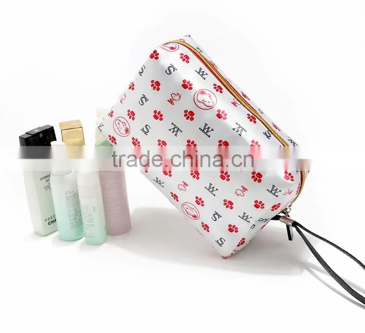 2015 new promotional stain printed necessity cosmetic bag