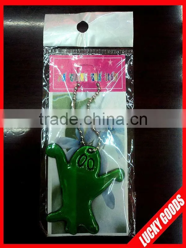 hot sale reflective promotion gifts keychain with custom design
