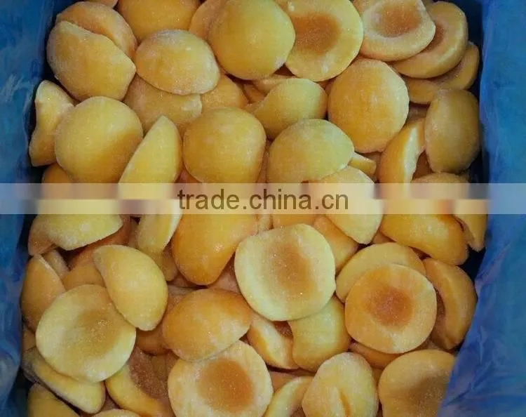 iqf yellow peach diced