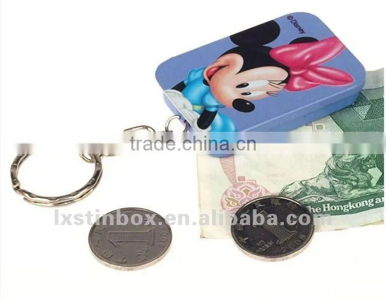 beatiful with ring tin holder key chain