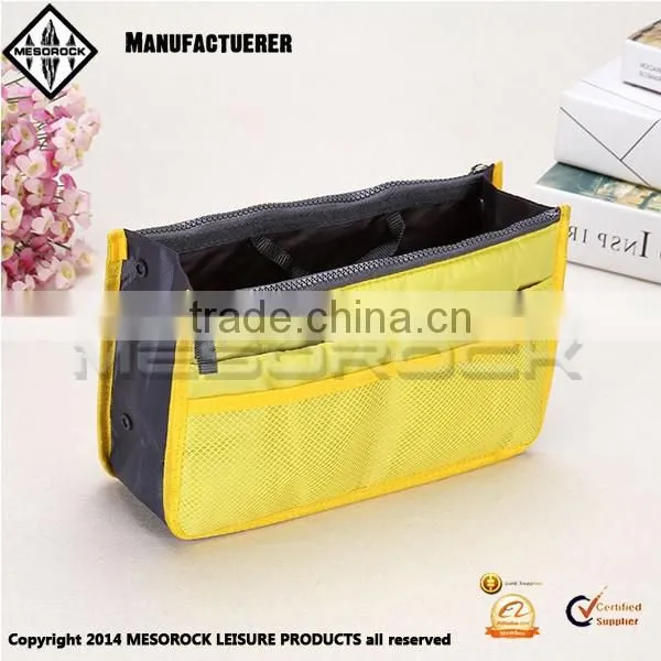 Multifunctional colorful organizer cosmetic travel storage bag with zipper travel wash bag